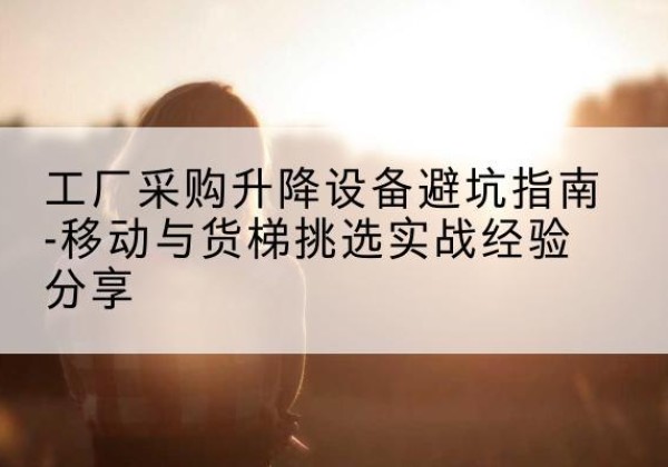 成都移动式升降机怎么选-工厂采购升降设备避坑指南-移动与货梯挑选实战经验分享